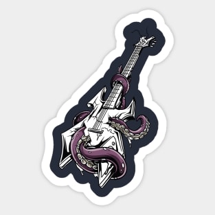 Guitar Octopus Sticker